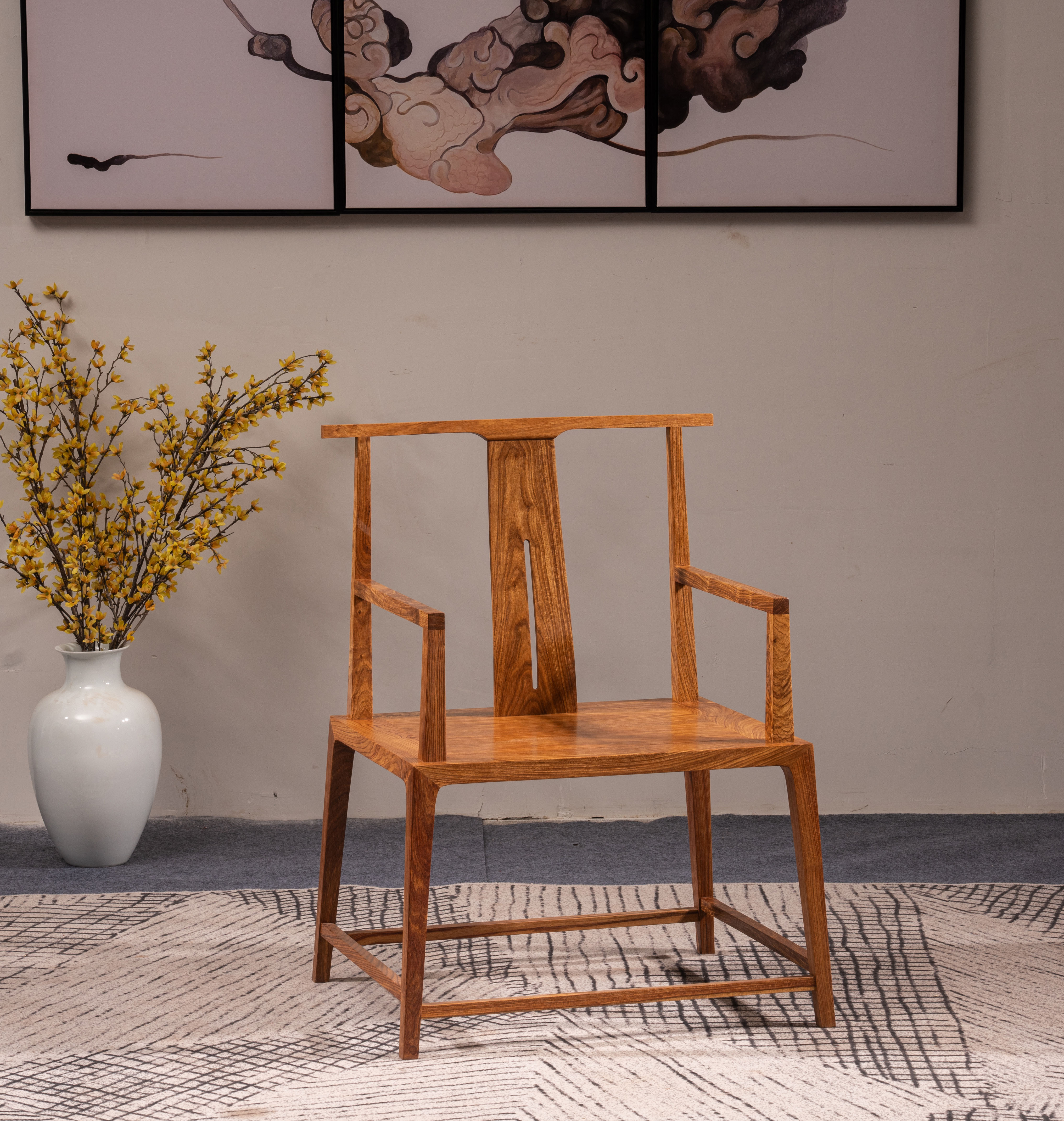 刺猬紫檀家具-小宽椅
